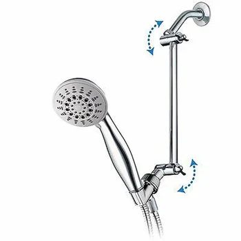 

1 Piece Adjustable Wall Mounted Shower Head Sprinkler Extension Arm Showers Holder Fixed Fitting Mount Base Shower Arm