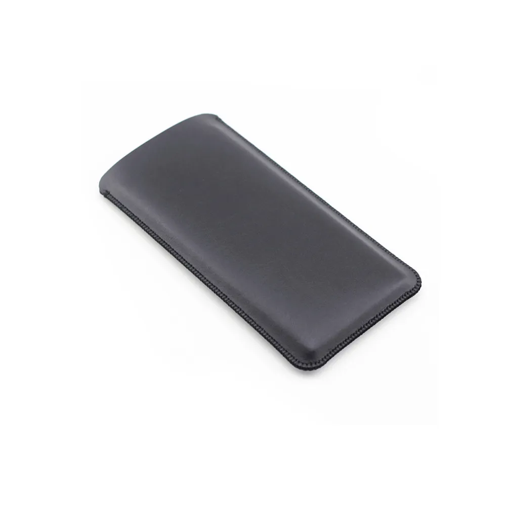 Leather Protective Bag Case for Samsung Galaxy Fold Smartphone Ultra Thin Portable Case Microfiber Leather for Galaxy Fold - Цвет: Черный