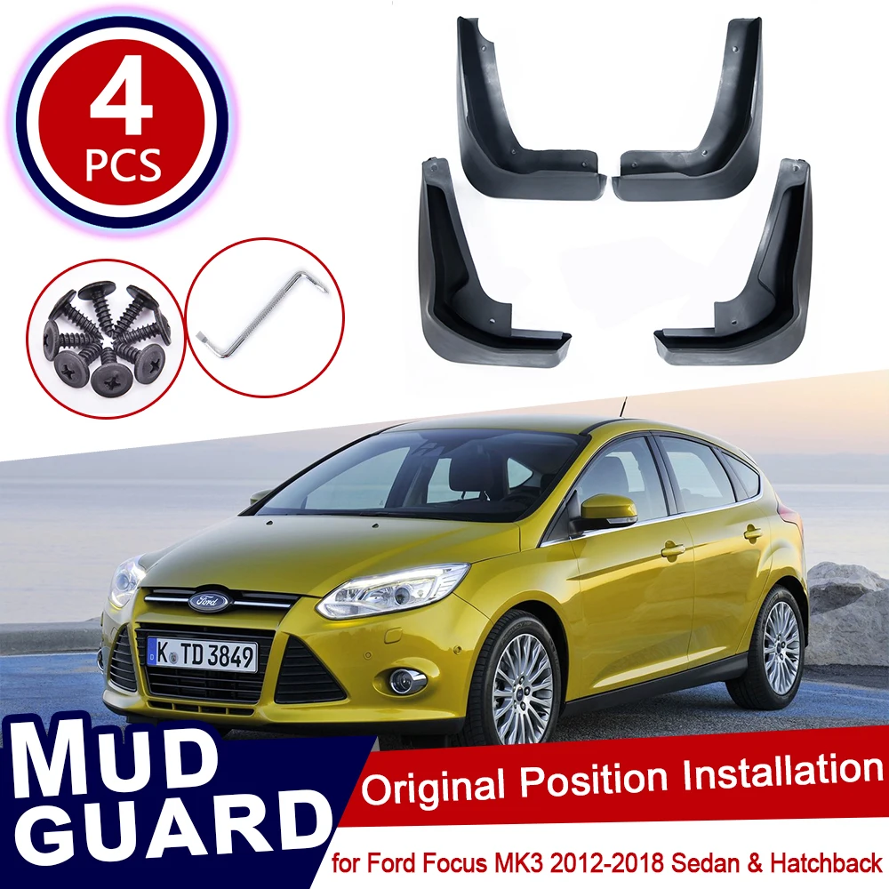 Брызговики для автомобиля Ford Focus 3 MK3 2011 ~ 2018 брызговики передних и задних