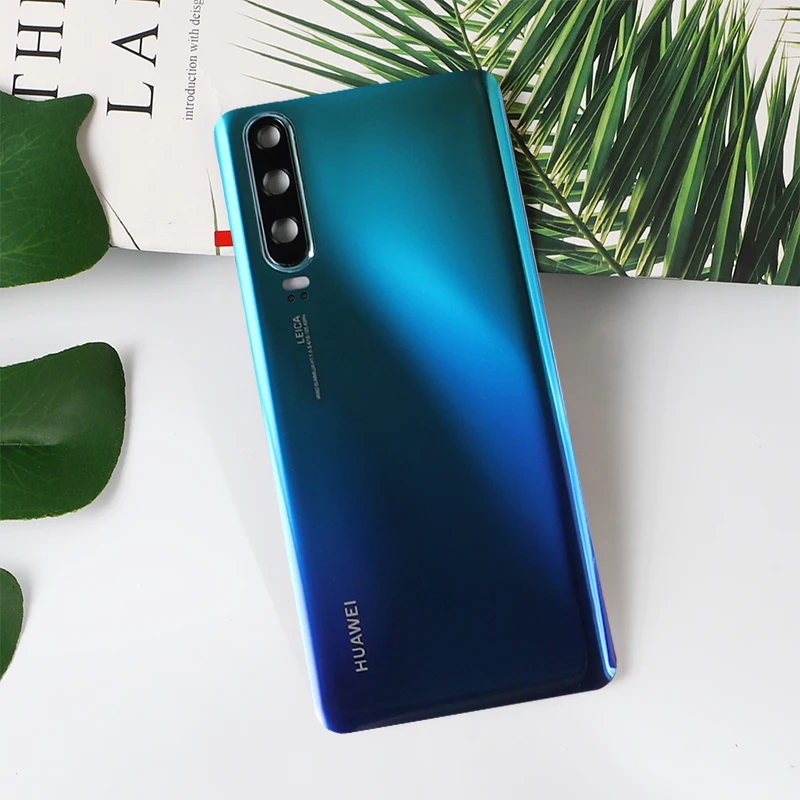 P 30 корпус для huawei P30 стеклянная задняя крышка батарейного отсека мобильный телефон запасные части чехол+ камера стекло наклейка клей