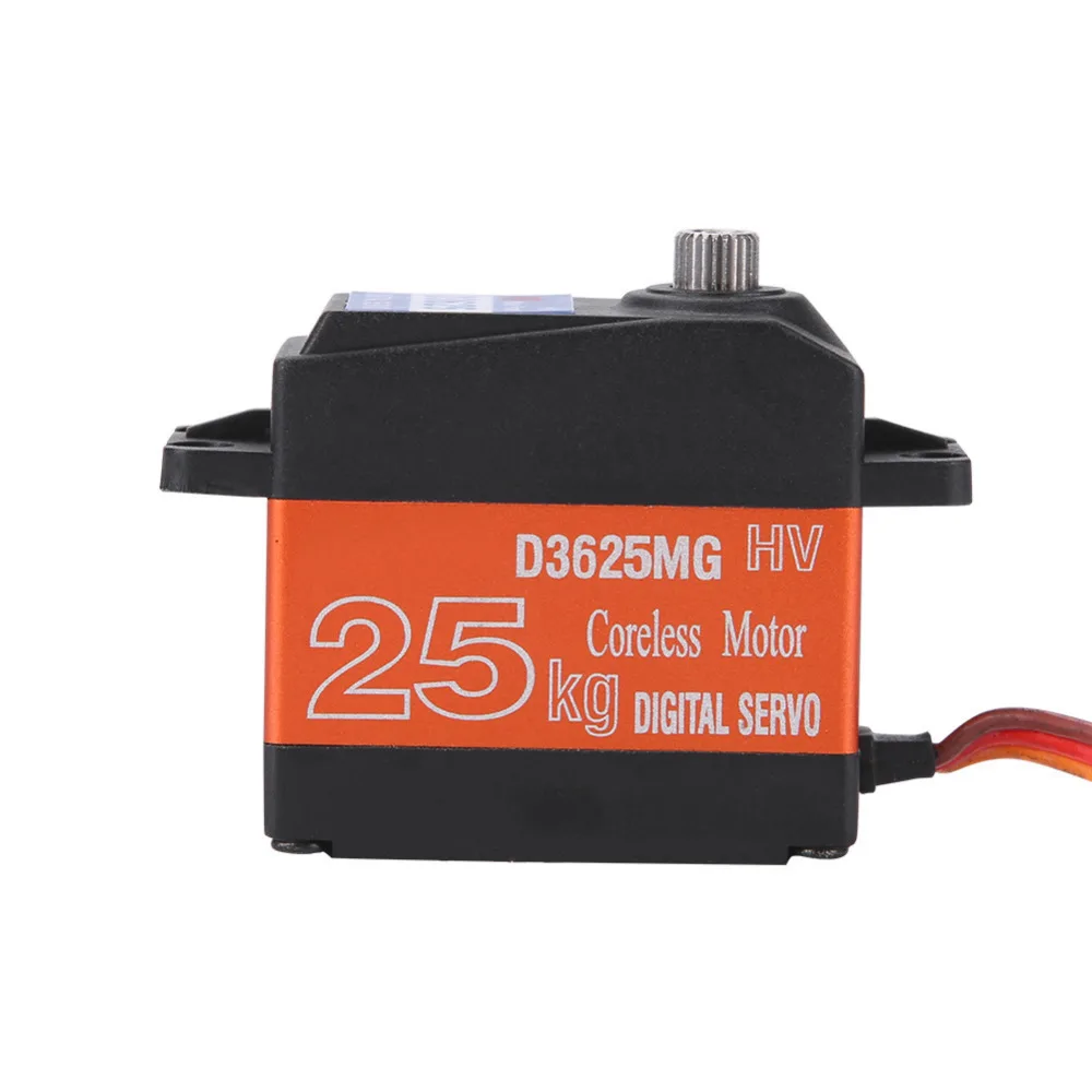 

Hot HDKJ D3625 Waterproof Servo Metal Gear Digital Servo 180 Degree 25KG High Torque Servos for RC Model Car Speed Boat Part 201
