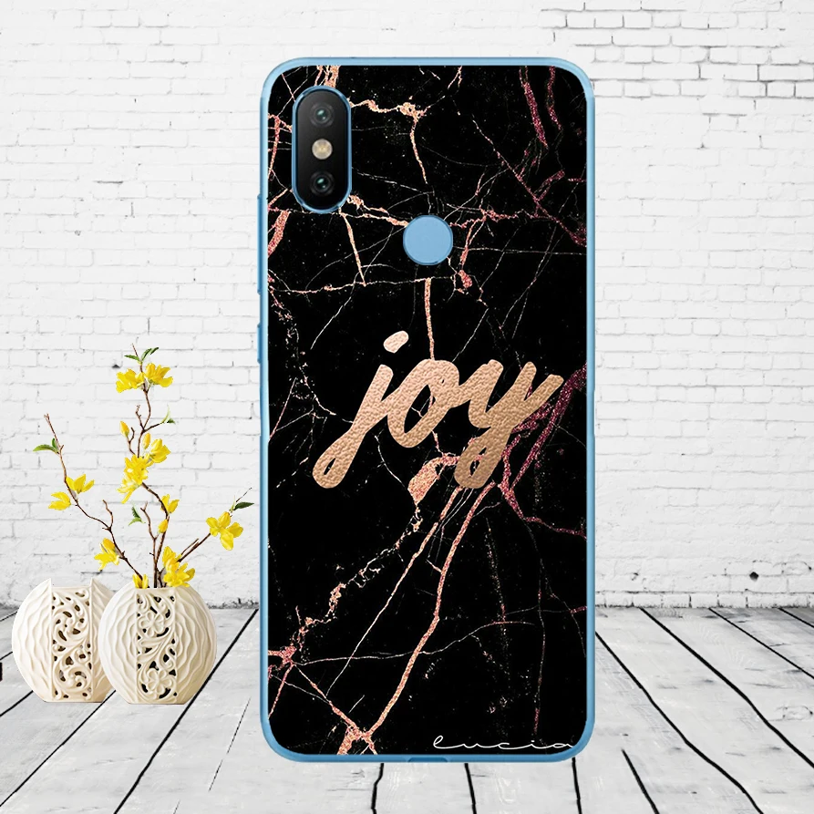 Мягкий силиконовый чехол с мраморным камнем для Xiao mi Red mi 6 6a mi 8 a2 lite note 5 6 pro 7 - Цвет: 1