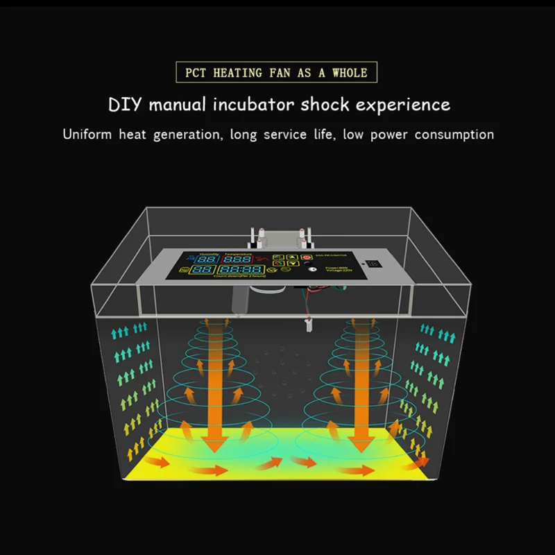 DIY автоматический инкубатор для яиц запасные части новая модель регулятор температуры яиц с сенсерами вентиляторы инкубатор набор Комбинация 1 комплект