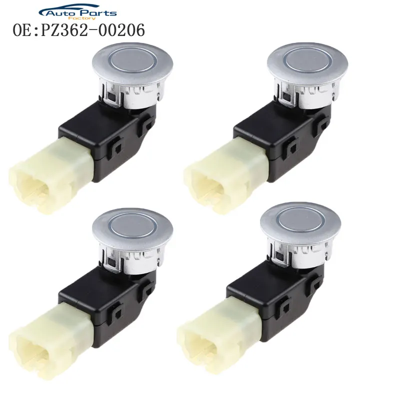 

Датчик парковки PDC серебристого цвета для Toyota Land Cruiser GRJ200 UZJ200 PZ362-00206 PZ36200206, 4 шт.