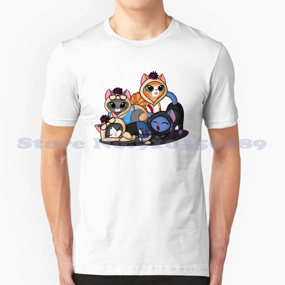 Cat Sanders Sides-Core 4 Fashion Vintage Tshirt T-Shirt Thomas Sanders Sanders Sides Patton Levigatrici Logan Sanders Roman