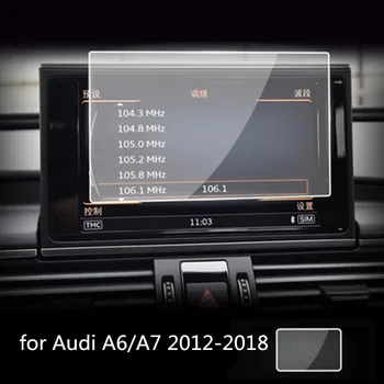 

For Audi A6 A7 2012-2018 Car Navigation Panel Tempered Glass Screen Protective Film Car Accessories
