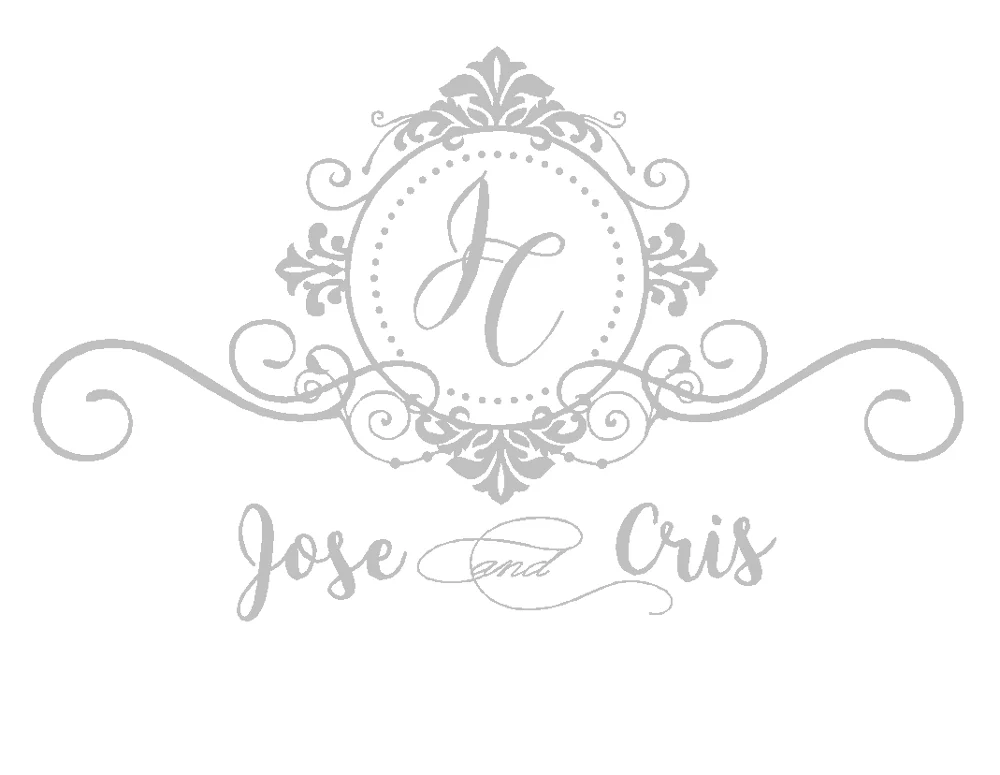 321 200cm Large Size Custom Name Monogram Wedding Floor Decal