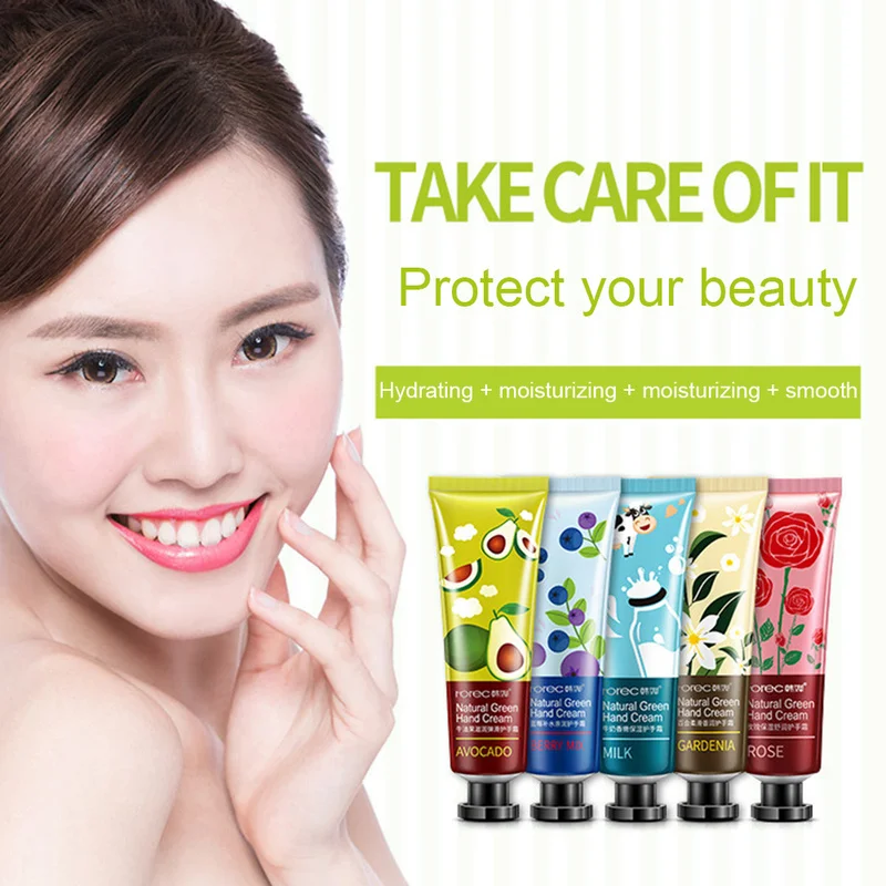 

Fruit Nourish Hand Cream Moisture Nourishing Anti Chapping Whitening Hand Lotion Moisturizing Winter Hands Care Lotion 30g TSLM1