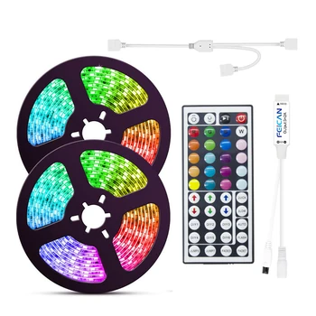 

5M LED Strip Light SMD 5050 2835 LED Light Strip Waterproof 12v RGB Tape with RGB Controller Flexible Ribbon Ambilight