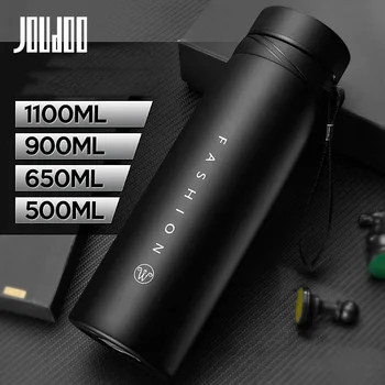 

JOUDOO 500/650/900/1100ml Thermos Bottle Stainless Steel Tumbler Insulated Water Bottle Portable Vacuum Flask for Travel Cup 35