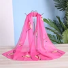 Brand New Chiffon Scarf Women Spring Summer Silk Scarves Thin Flower Shawls And Wraps  Foulard Print Hijab Stoles Wholesale ► Photo 2/6