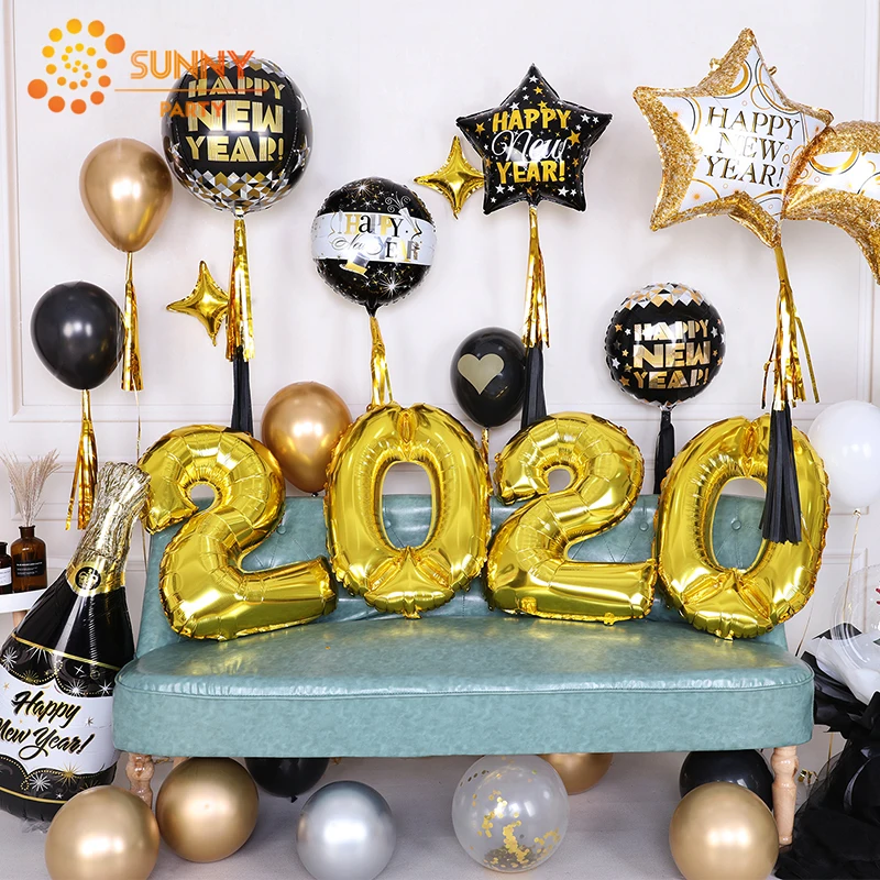 2018 Gold Aluminum Foil Balloon New Year Letter Events Festive Party Gift UK New 