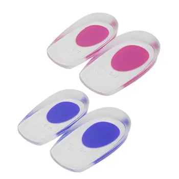 

1 Pair Silicone Gel Heel Cushion U-shaped Insoles Half Heel Cup Pad Feet Tool