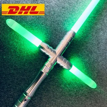 

Lightsaber LED Jedi Knight Cross USB Recharging The Force Awake Duel Sound Effect Light Saber Luminous Toys Children Gifts