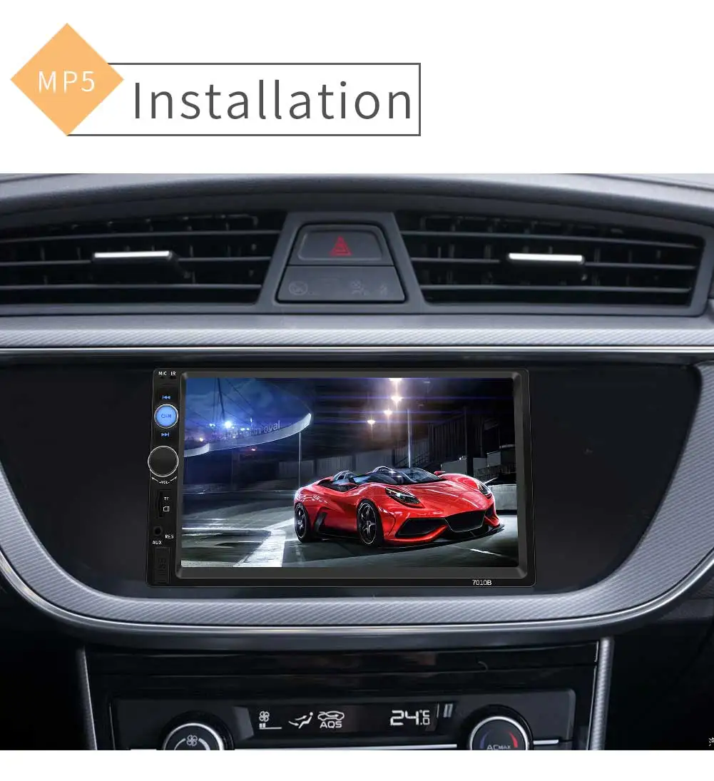 Maiyue star 7010B 2Din Автомагнитола 7 дюймов 1080P Авторадио сенсорный экран рулевое колесо управление коробка плеер Bluetooth автомобиль MP5 радио