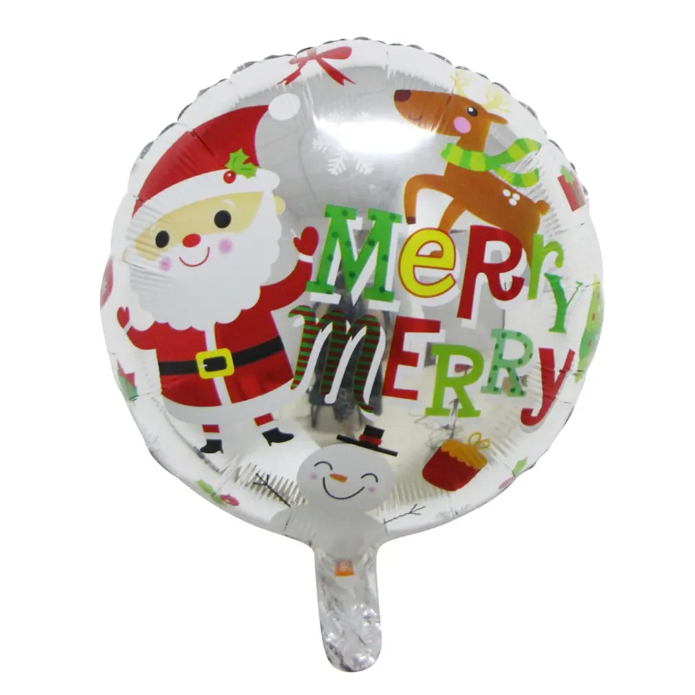 

Christmas Decorations Santa Aluminum Balloons Christmas Tree Snowman Style