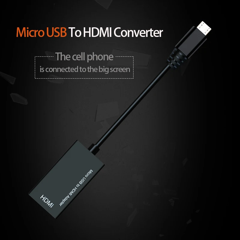 Micro USB к HDMI Кабель-адаптер Mirco USB к HDMI кабель преобразования HDMI для мобильных телефонов планшетных ПК и других устройств