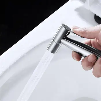 

Handheld Toilet bidet sprayer set Kit Stainless Steel Hand Bidet faucet for Bathroom hand sprayer shower head self cleaning