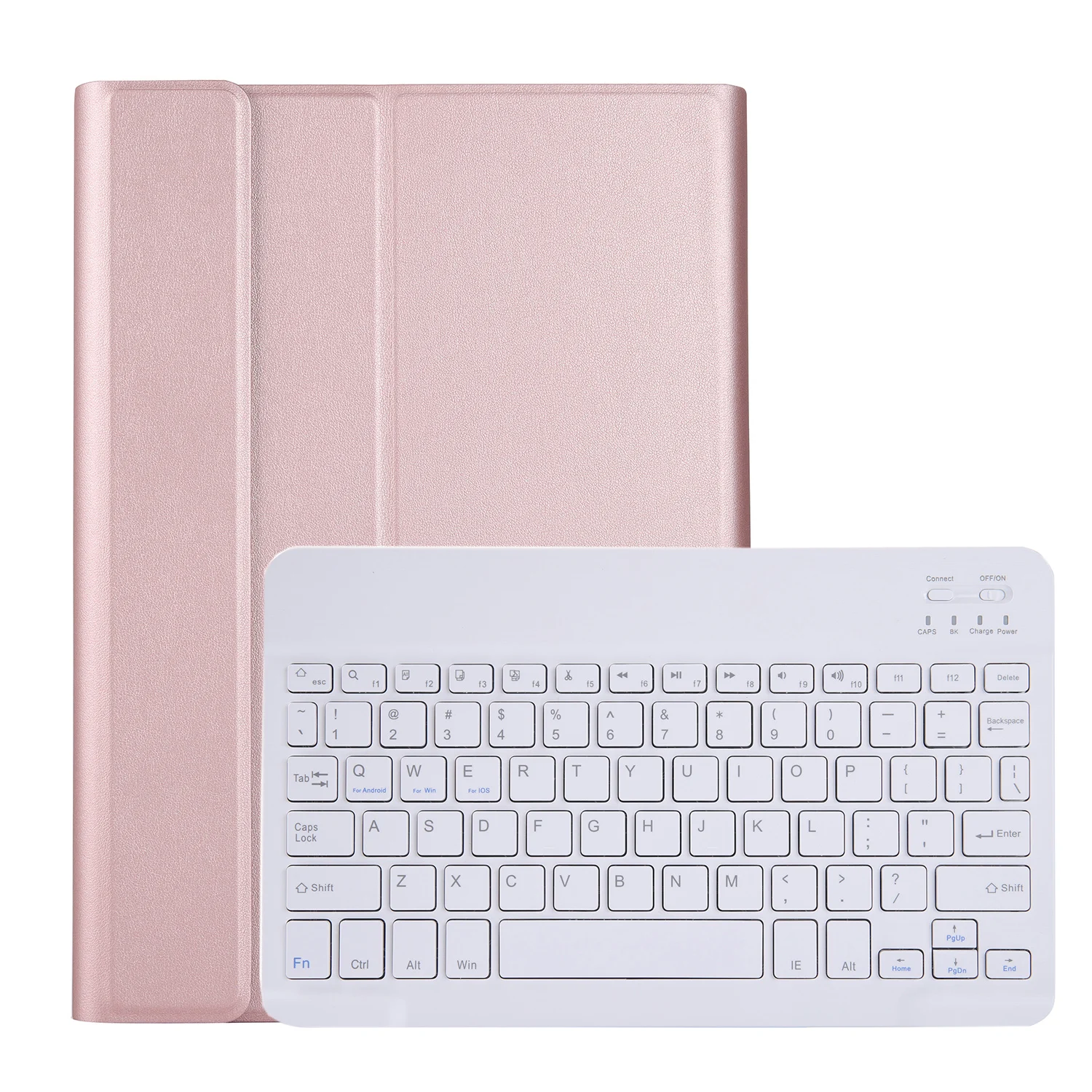 Rose Gold Тонкий чехол с клавиатурой для Samsung Galaxy Tab S6 10,5 чехол T860 T865 SM-T860 планшет кожаный умный чехол Съемная клавиатура Bluetooth - Цвет: Rose Gold