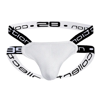 

Mesh Men Underwear Sexy Gay Jockstrap Fashion Underpants Male Panties Cueca Tanga Hombre Men Thong U Pouch High Quality G-String