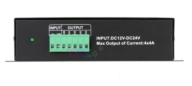 DMX512 декодер диммер постоянного тока 5 в 12 В 24 В RGBW 4CH DMX 512 Декодер контроллер светодиодной ленты DMX к ШИМ RGBW светильник 4 канала* 4A 16A