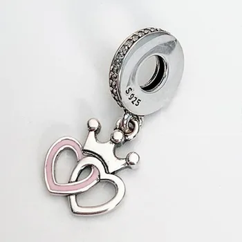 

100% 925 Sterling Silver Charm New Concentric Knot Crown Pendant Fit Pandora Women Bracelet & Necklace Diy Jewelry