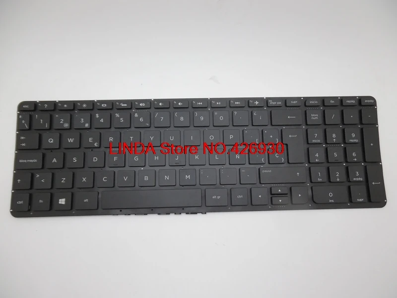 Клавиатура для hp Pavilion 15-P000 US/GR/UK/SP V140646GS1 9Z. N9HSQ. 70G 762529-071 762529-001 762529-041 762530-041 762530-001 - Цвет: Spanish SP Black