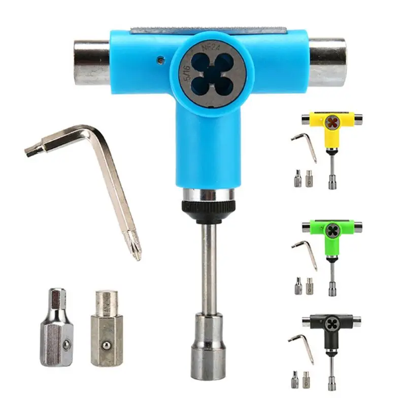

Skateboard Tool Roller Skate Scooter Adjusting T-Wrench Long board Fish Board Repair Tools L-type Head Spanner
