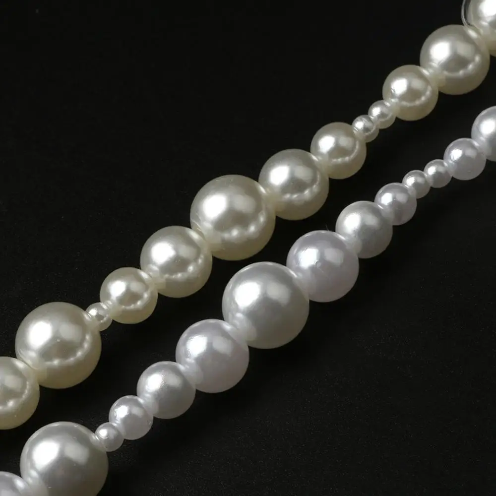 Elegant Beige and White Imitation Pearl Beads