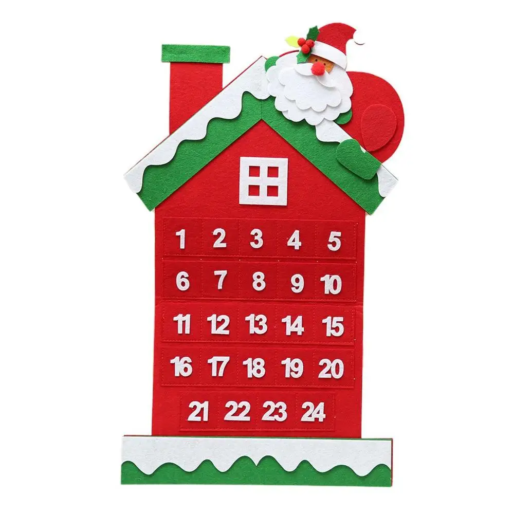 7 Felt Christmas Tree Pendant Children's Puzzle Hand Mall Christmas Atmosphere Layout Ornaments Wall Hanging Decor - Цвет: 7