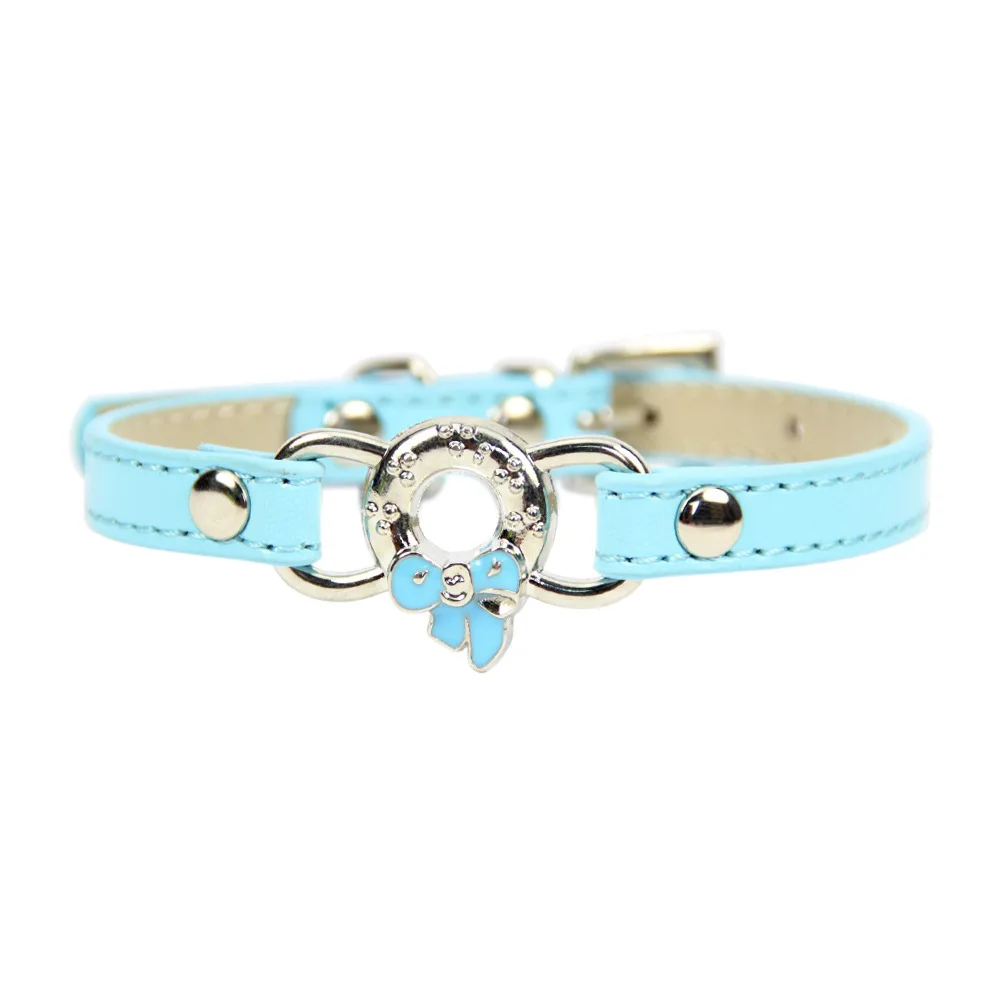Pet Cute Dog Collar With Bow Tie Adjustable Dog Collars Control Handle Training Pet Puppy Kitten Collar Pet Supplies Products