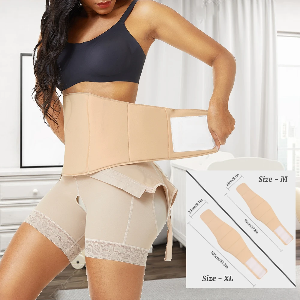 HEXIN Womens bbl Faja Ab Board Body Shaper Board Postpartum Recovery Compression Abdominal Board Flattering After Liposiction best shapewear for women