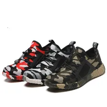 Безопасная рабочая дышащая мужская обувь, обувь, Противоударная защитная обувь, камуфляжная обувь со стальным носком для отдыха, Женская рабочая обувь