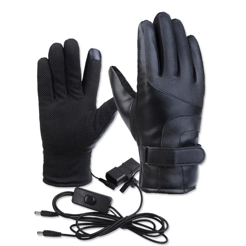 Motorcycle Electric Heated Gloves Cycling Skiing Winter Warm Heating USB Powered For Men Women Sports Ski | Спорт и развлечения