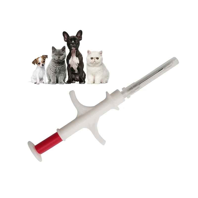 Envío Gratis ISO11784/785/134,2 Khz FDX-B Animal permanente ID micro chip implanter microchip