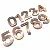 1pc 3D Numeral Door Plate House Numbers Ящик Знак Плакировка Ворота Цифры от 0 до 9 Пластиковая Бирка Отель Главная Наклейка Адрес Дверной ярлык