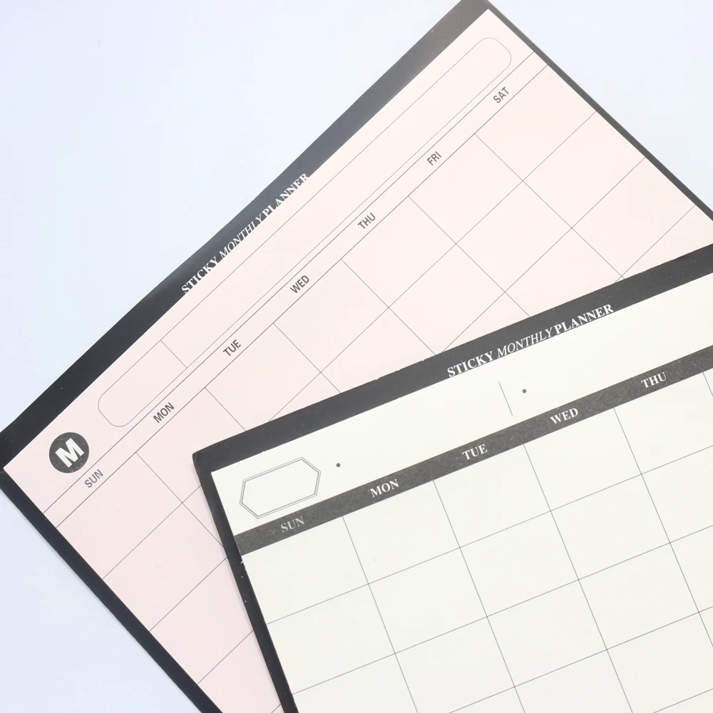 Новый милый портативный школьный самоклеящийся Настольный Еженедельный