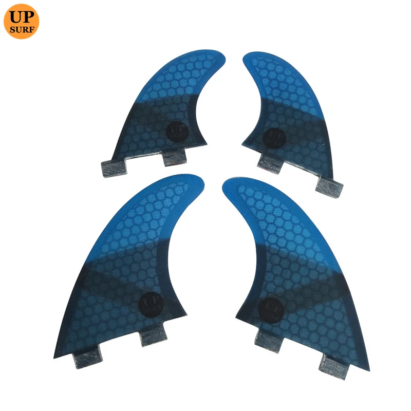 Surf Double Tabs Fins UK2.1 Honeycomb Fibre Blue Colors Surfboard Fin 4 Pieces in Per Set Quilhas pranchas de Upsurf Water Sport morandi sticky book index tabs page tabs page markers 200 pieces 60 colors annotation tabs book annotation supplies