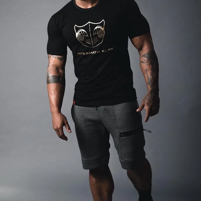 Новые модные брендовые мужские шорты для спортзала фитнес летние короткие брюки для бодибилдинга до колена брюки с эластичной резинкой на талии