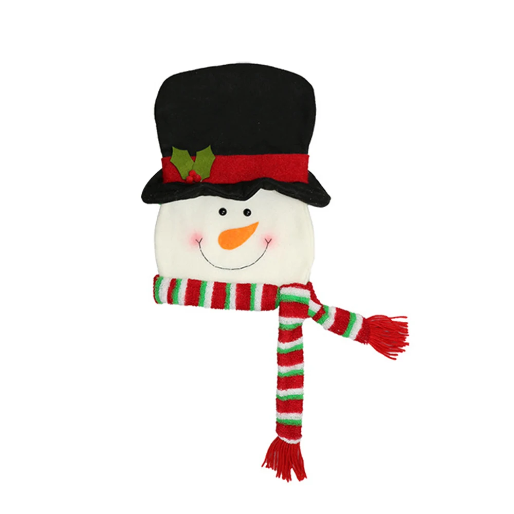 Lovely Christmas Tree Toppers Celebration Non-Woven Xmas Festival Christmas Tree Decoration Cartoon Snowman Tree Topper DIY - Цвет: Snowman-Large