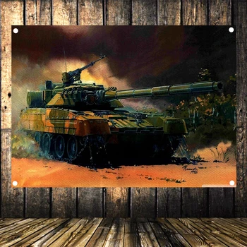 

WW2 GER Royal Tiger Tank T6 Poster Print Posters Senior Art Waterproof Cloth Flag Banner Tapestry Mural Vintage Decor Upholstery