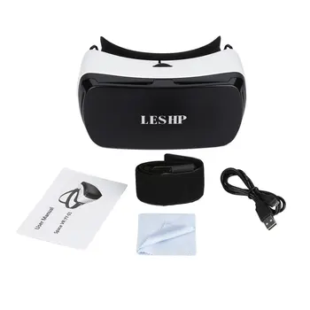 

LESHP VR Virtual Reality 3D Glasses Box Stereo VR Google Cardboard Headset Helmet for IOS Android Smartphone,Bluetooth Rocker