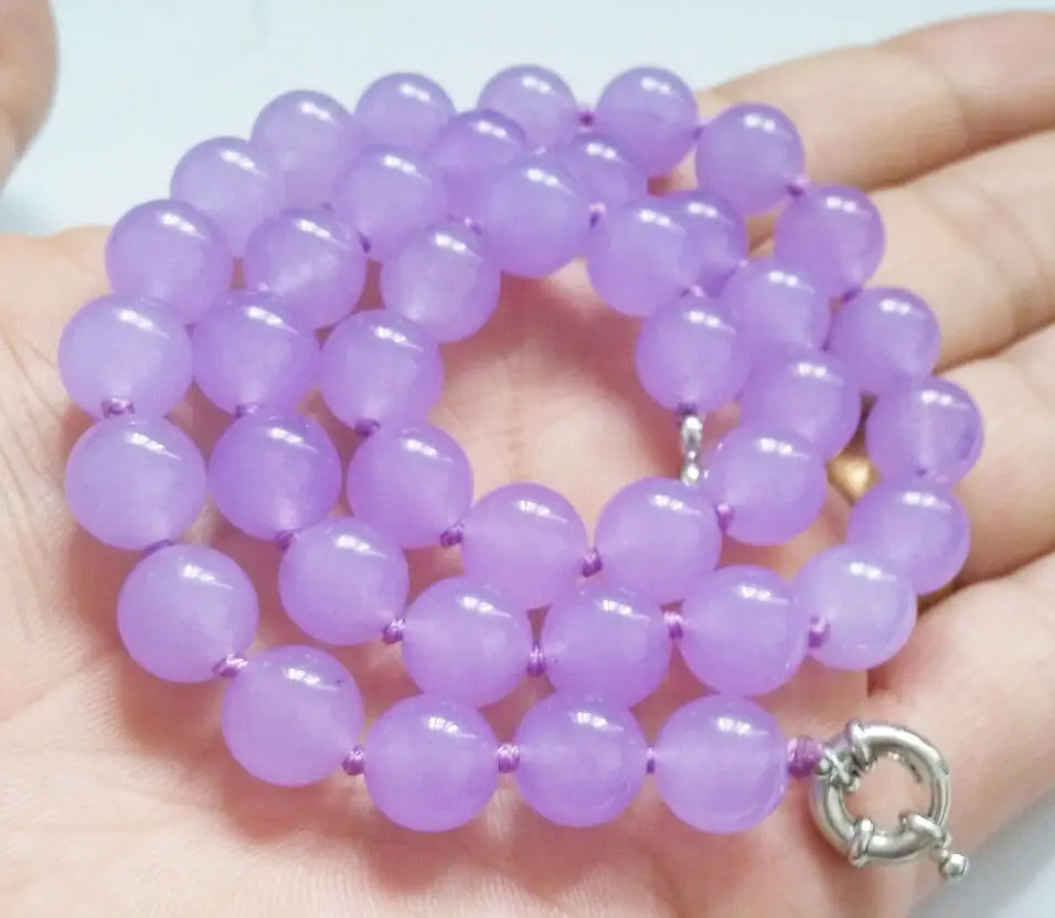 

Genuine 10mm Alexandrite Gemstone jade Round beads Jewelry Necklace 18" AAA Grade