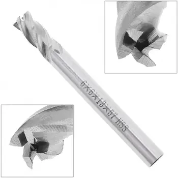 

6mm Drill Bit 4 Flute HSS & Aluminum End Mill Cutter with Super Hard Straight Shank for CNC Mold Processing