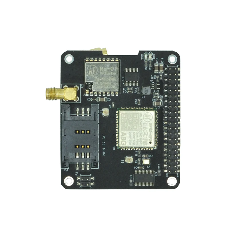 Black Raspberry Pi IoT Node(A) модуль серии DockerPi содержит GSM gps Lora для Raspberry Pi 4 B RPI все модели - Цвет: Black