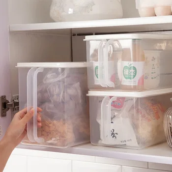 

Refrigerator Accept Box Plastic Fresh Storage Box Transparent Dustproof Moisture-proof Kitchen Food Fruits Seal Up Arrangement
