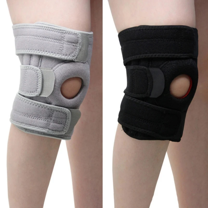 Outdoor 1PCS Adjustable Sports Training Elastic Knee Support Brace Kneepad Adjustable Patella Knee Pads Hole Kneepad Safety