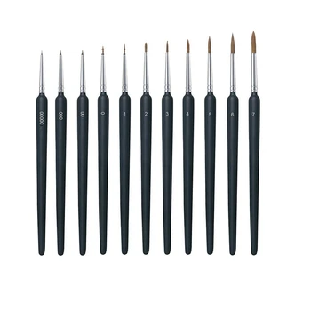 

11 Pack Miniature Paint Brushes Detail Paint Brushes Set with Ergonomic Handle - Suitable for Acrylic Painting