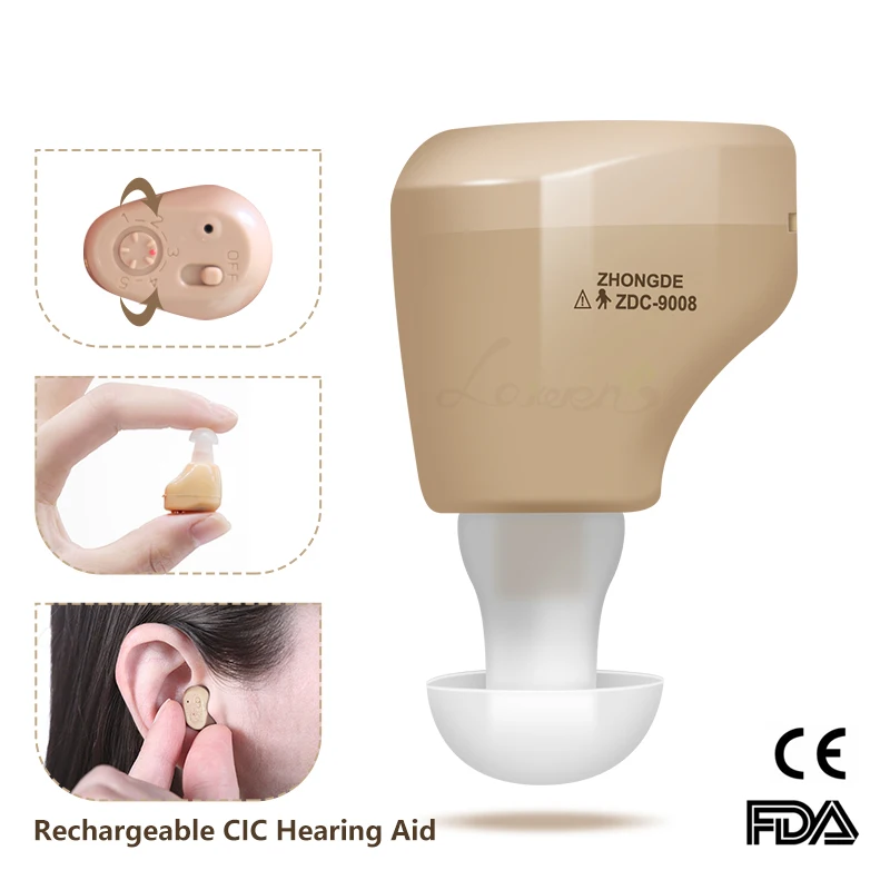 Cena CN900B Mini aparaty słuchowe z możliwością ładowania Mini wzmacniacz słuchu wzmacniacz dźwięku do ucha aparaty słuchowe akumulator do aparatów słuchowych