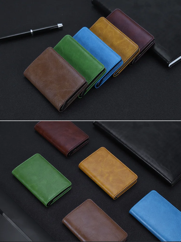 AliExpress Pu автоматический эластичный Кассетный кошелек RFID функция бумажник Противоугонный кошелек